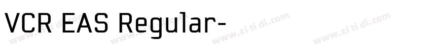 VCR EAS Regular字体转换 VCR EAS Regular字体转换